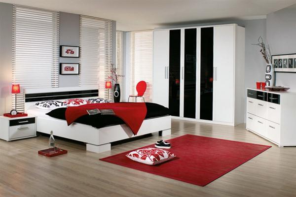 kırmızı yatak odası